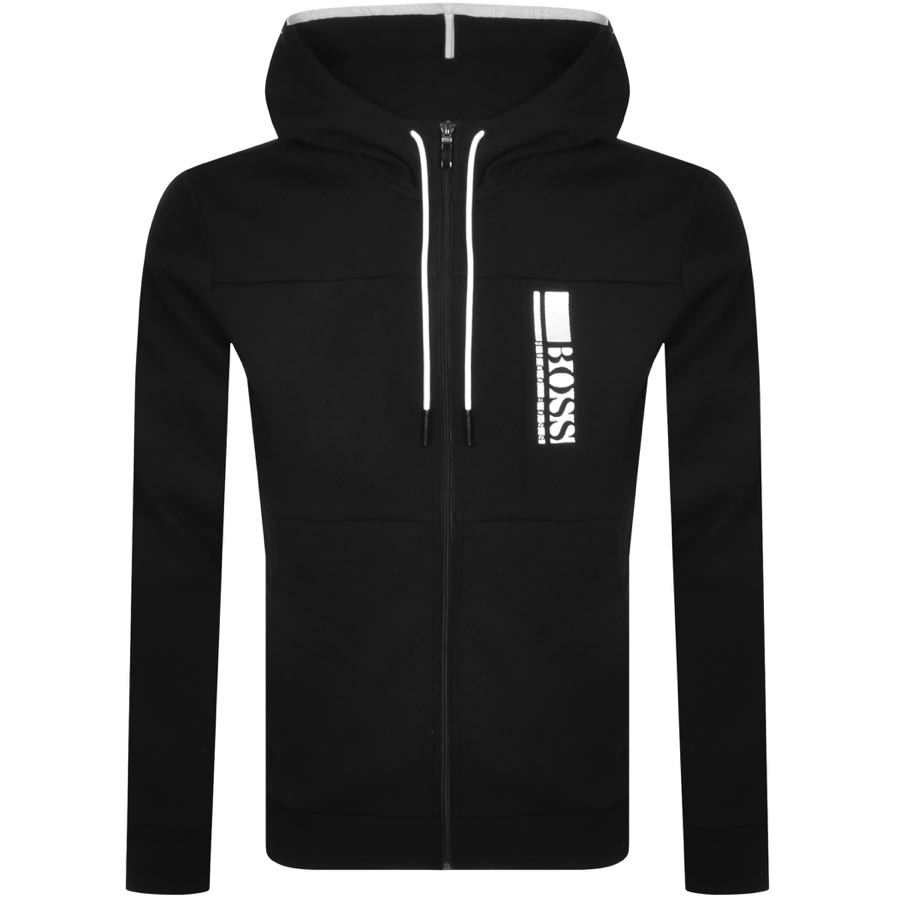 Alternative Image for ProductBOSS Saggy 1 Full Zip Hoodie Black1